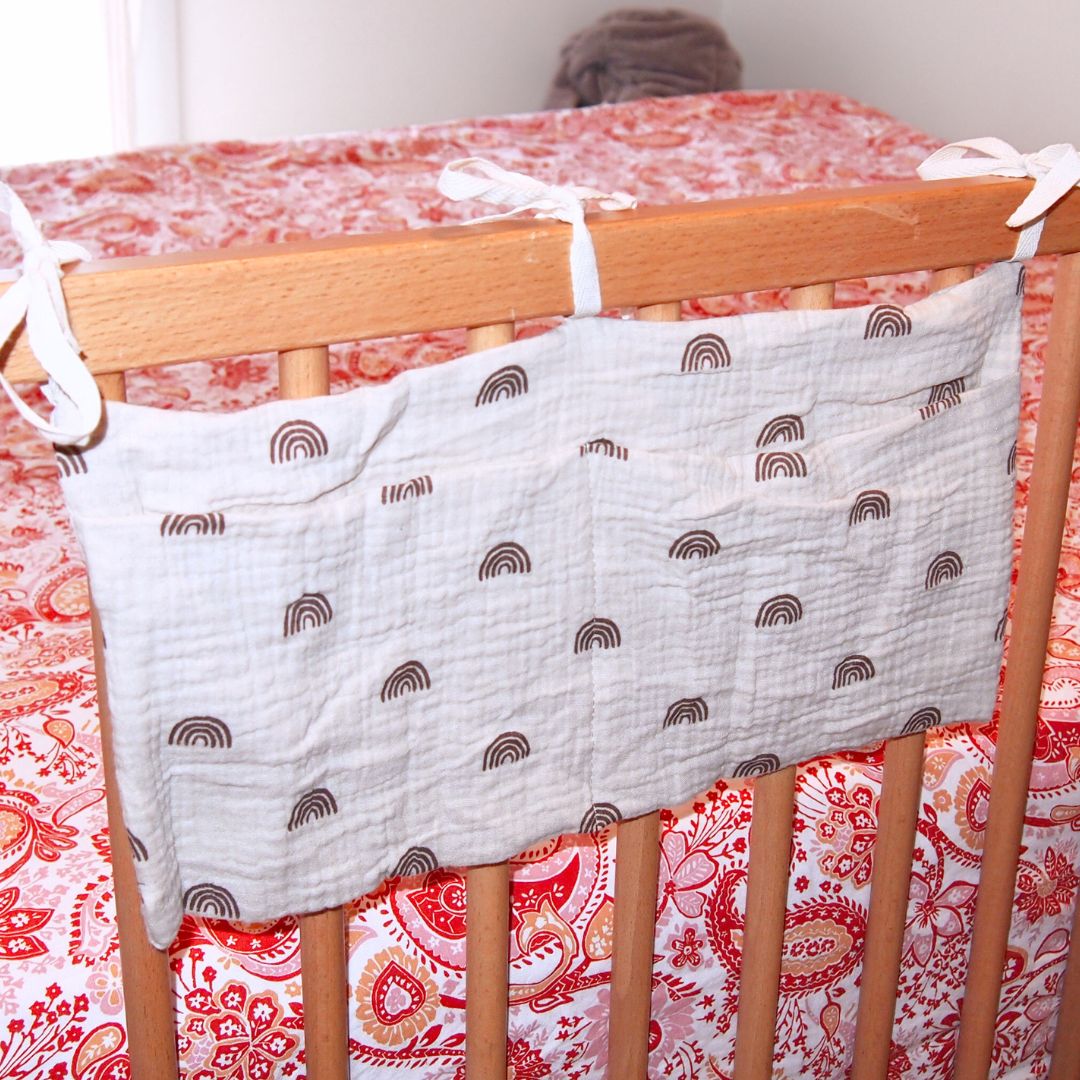 Organisateur de Couches – Rangement pour Lit Bébé